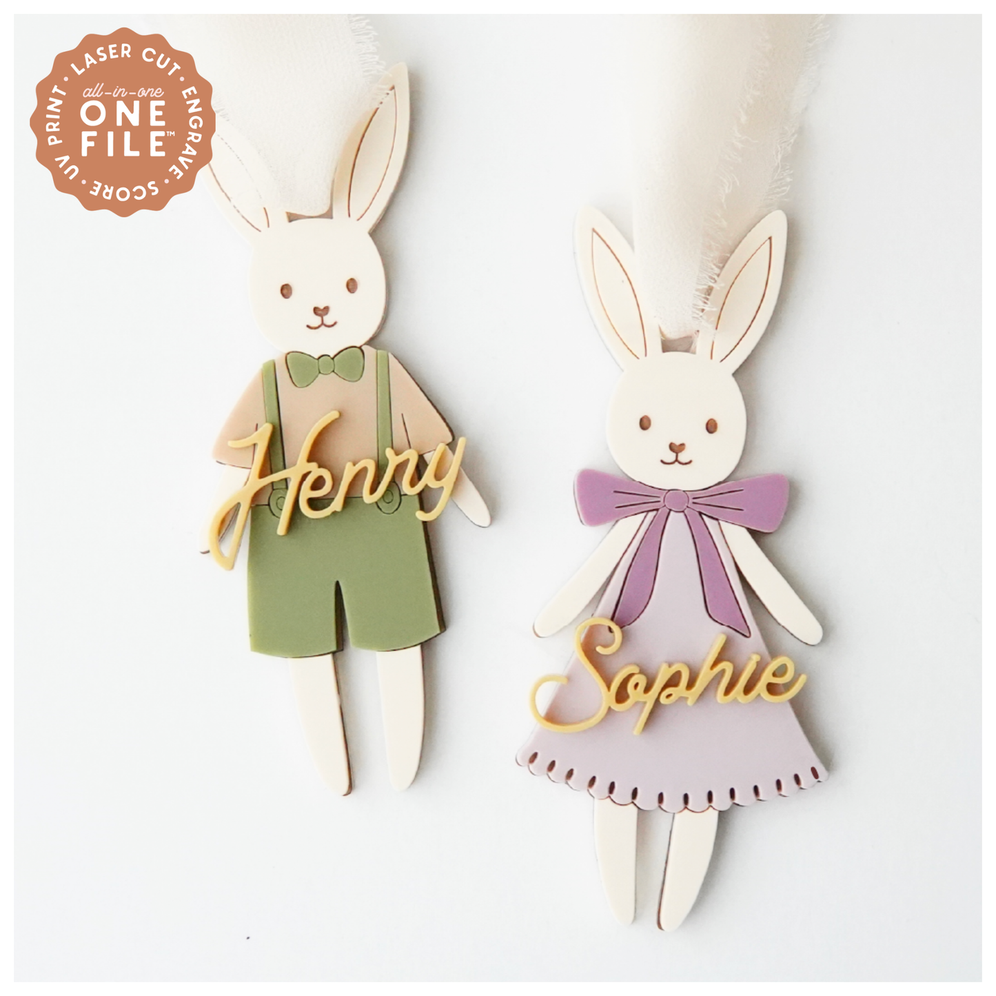 Easter Bunny Doll Tags 2