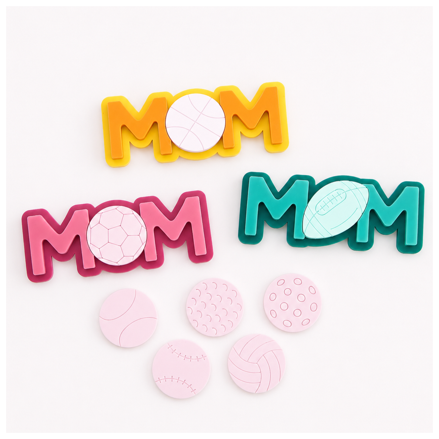 Bag Charms Sports Mom Set