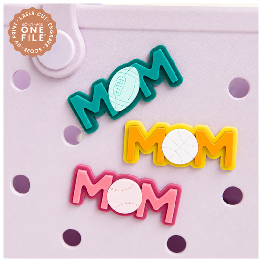 Bag Charms Sports Mom Set