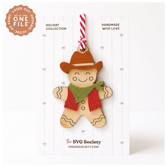 Howdy Holidays Gingerbread Ornament