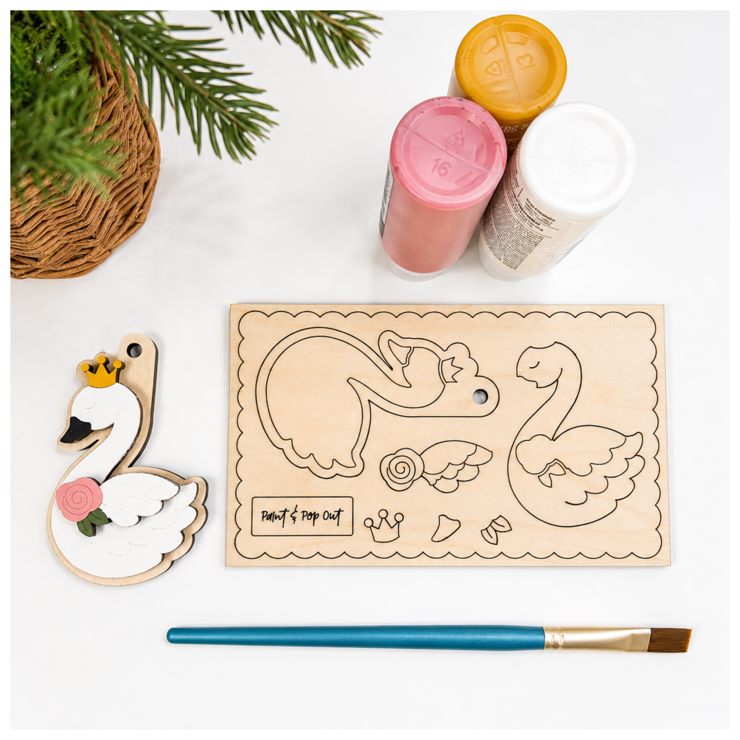 Christmas Paint Kit Swan