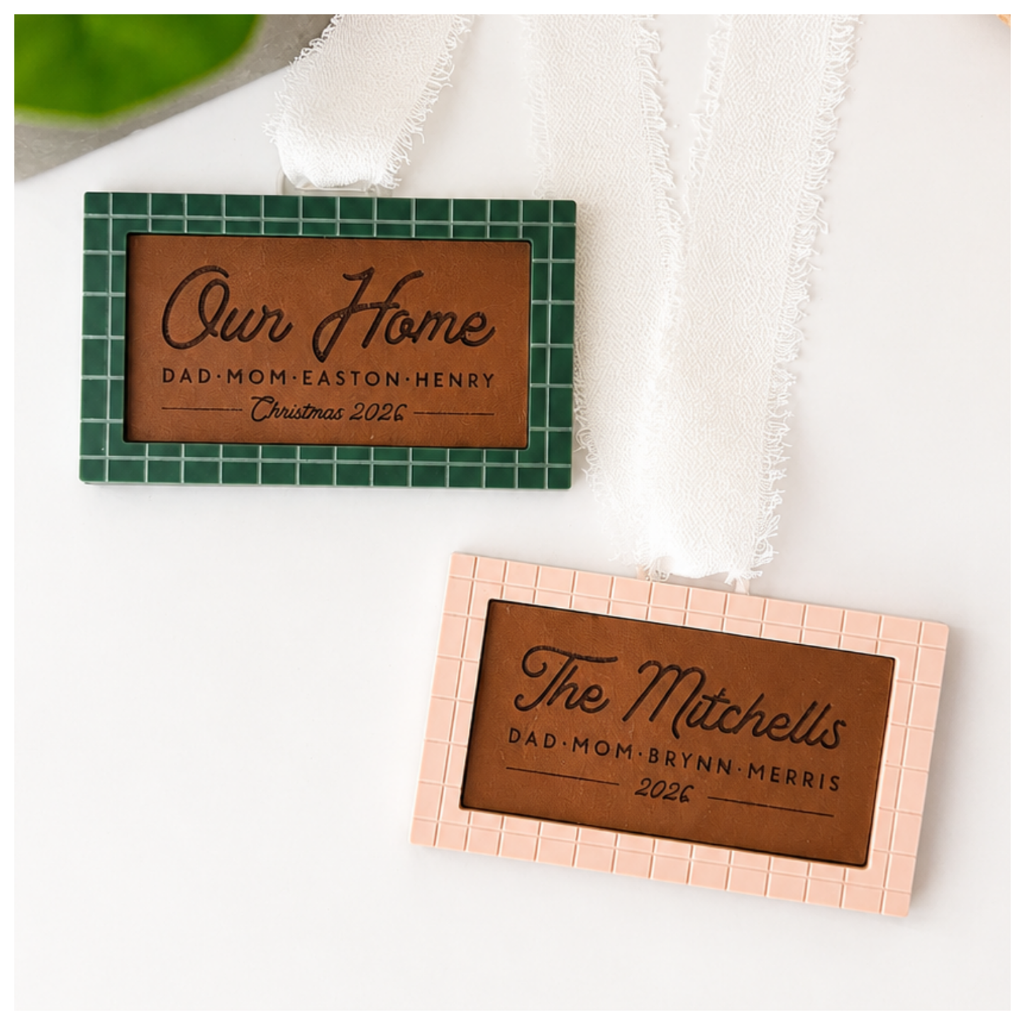 Milestone Ornaments: Family Door Mat
