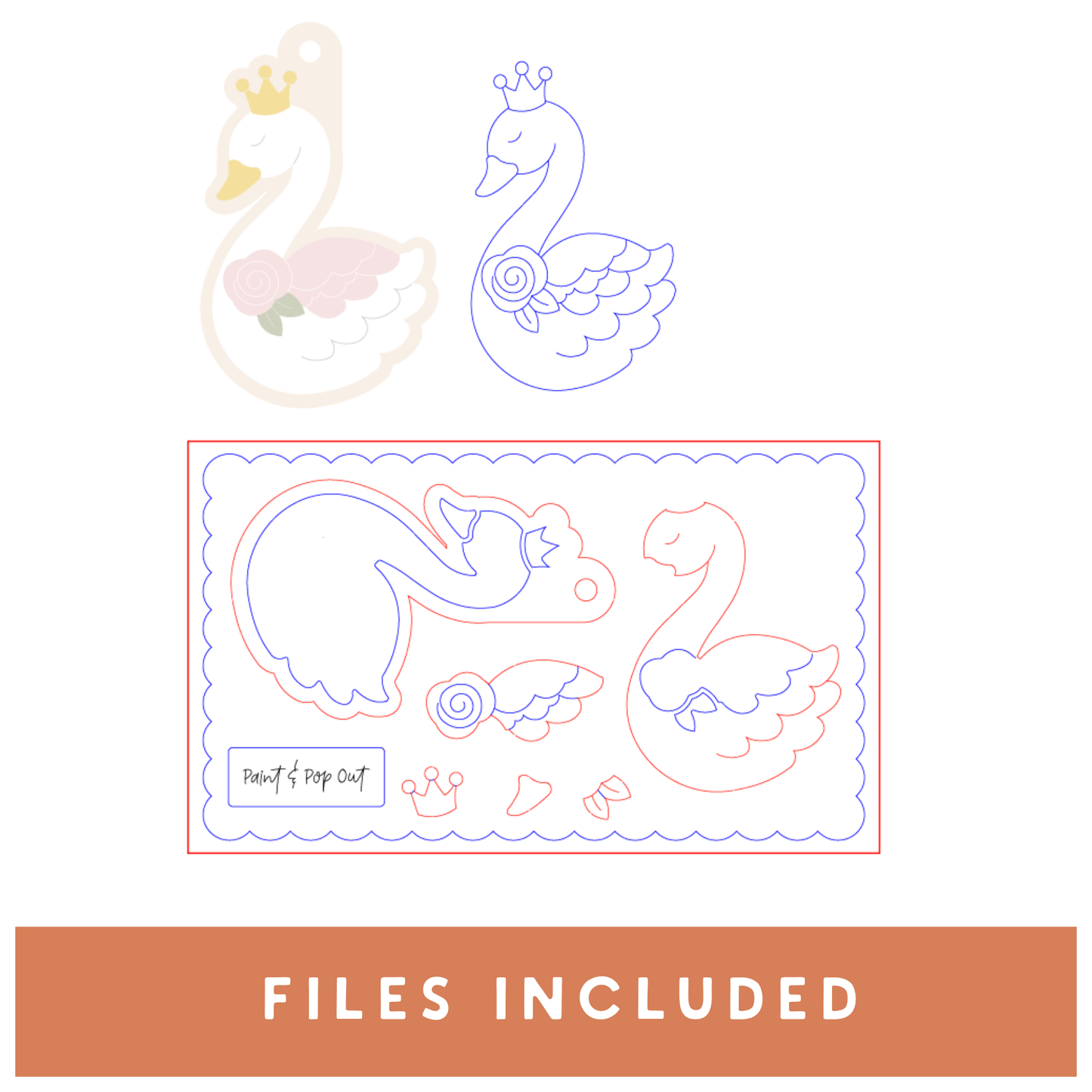Christmas Paint Kit Swan