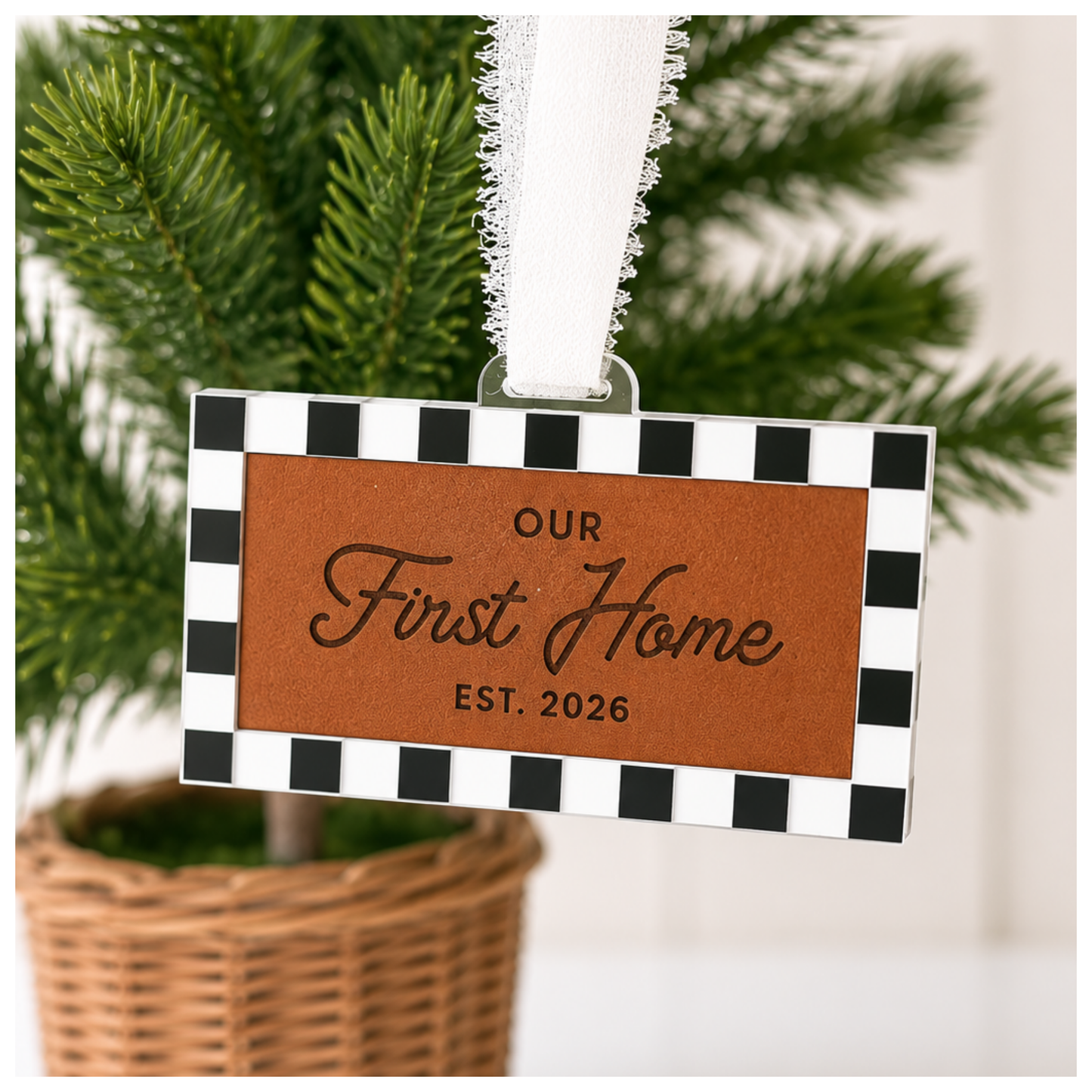 Milestone Ornaments: Our First Home Door Mat