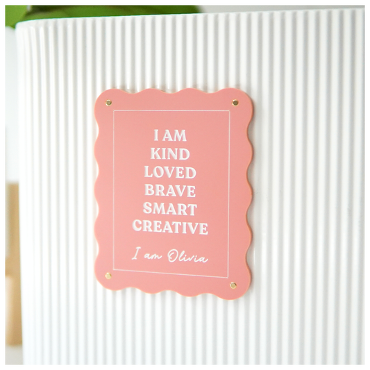 Locker Affirmation Magnet Name Sign
