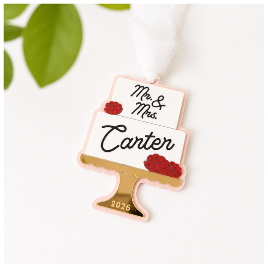 Milestone Ornaments: Wedding Cake