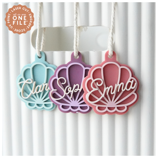 Mermaid Seashell Keychain