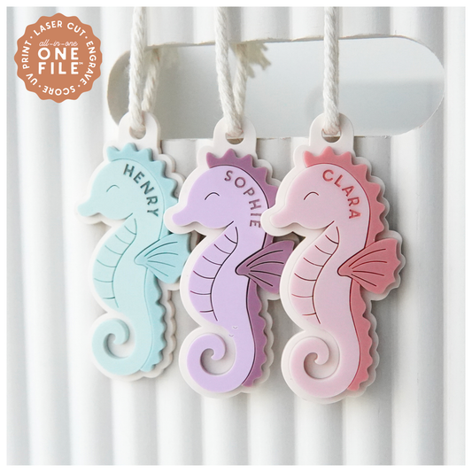 Mermaid Seahorse Keychain