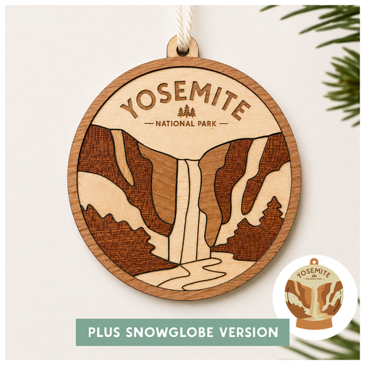 National Park Collection: Yosemite Round Ornaments