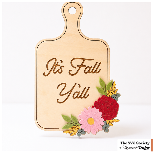 Fall Florals Cutting Board