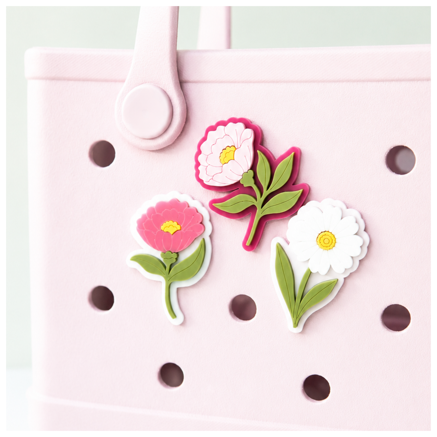 Bag Charms Flower Trio Set