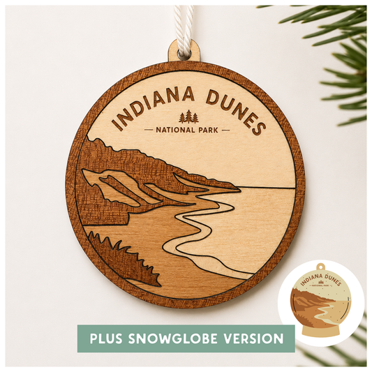 National Park Collection: Indiana Dunes Round Ornaments