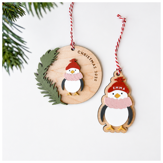 Woodland Ornaments: Penguin