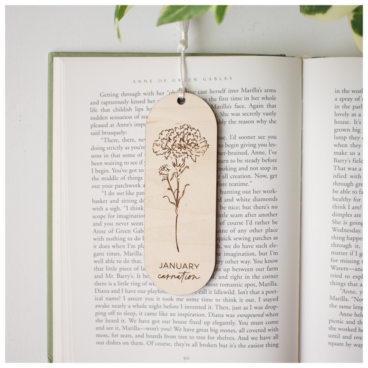 Birth Month Flower Bookmark Set