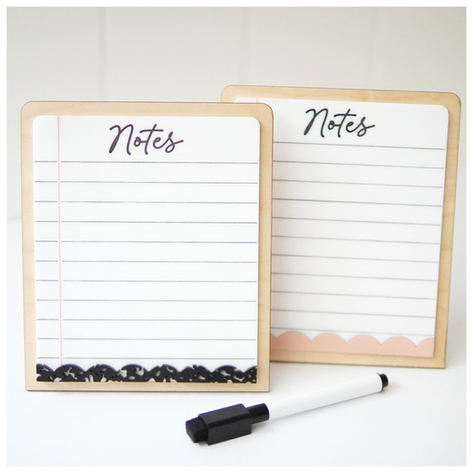 Teacher Scalloped Dry Erase Notes Board
