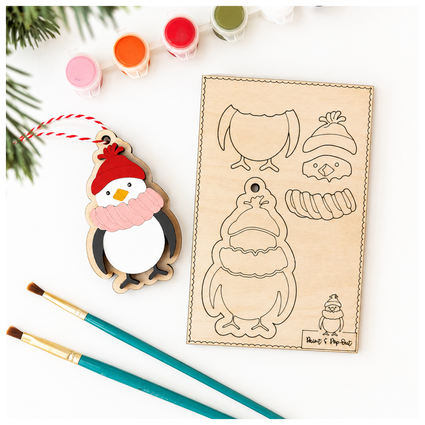 Woodland Paint Kit: Penguin