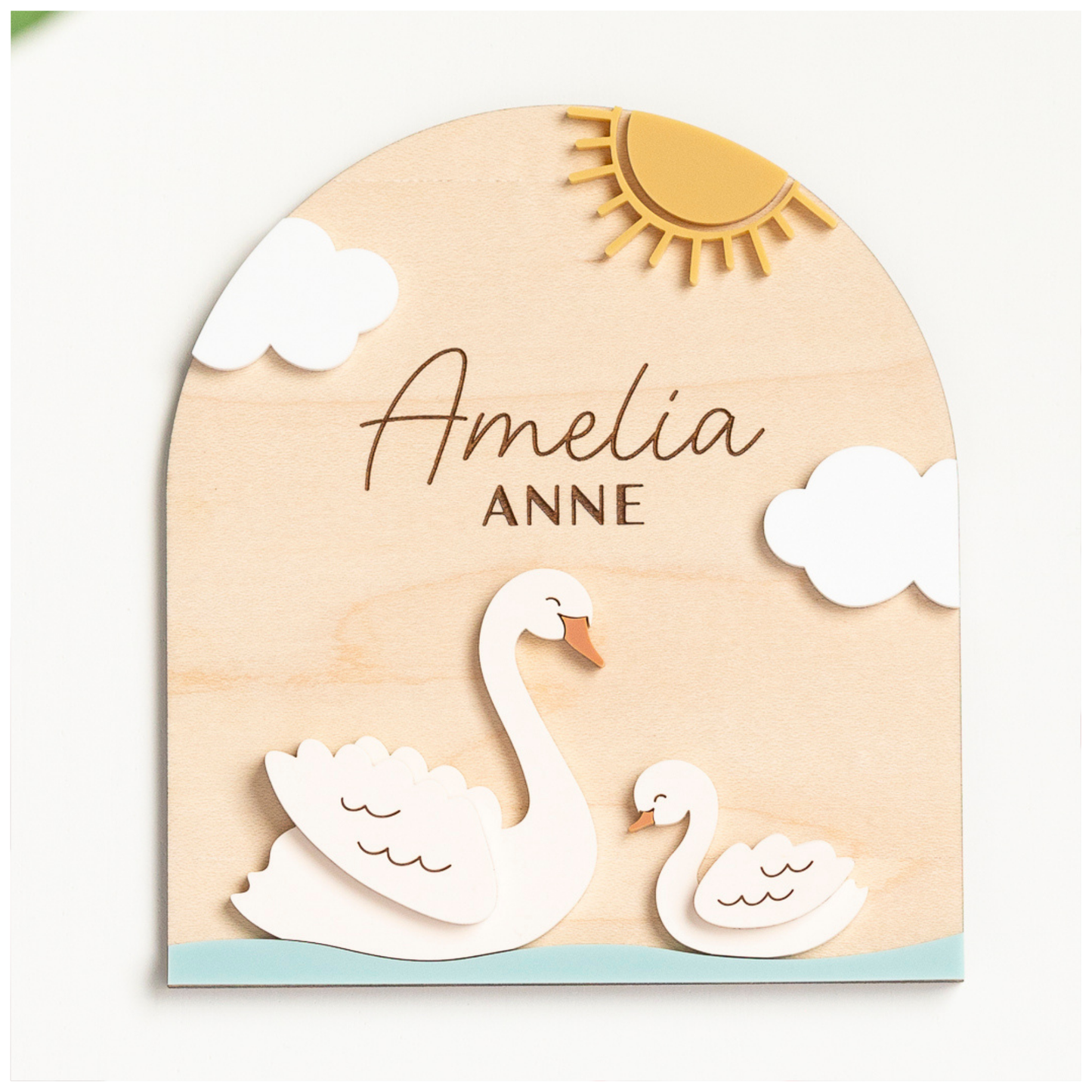 Swan Name Sign - Arch