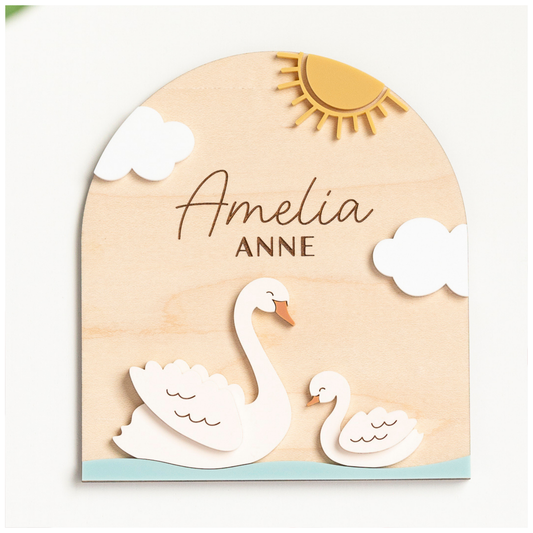 Swan Name Sign - Arch