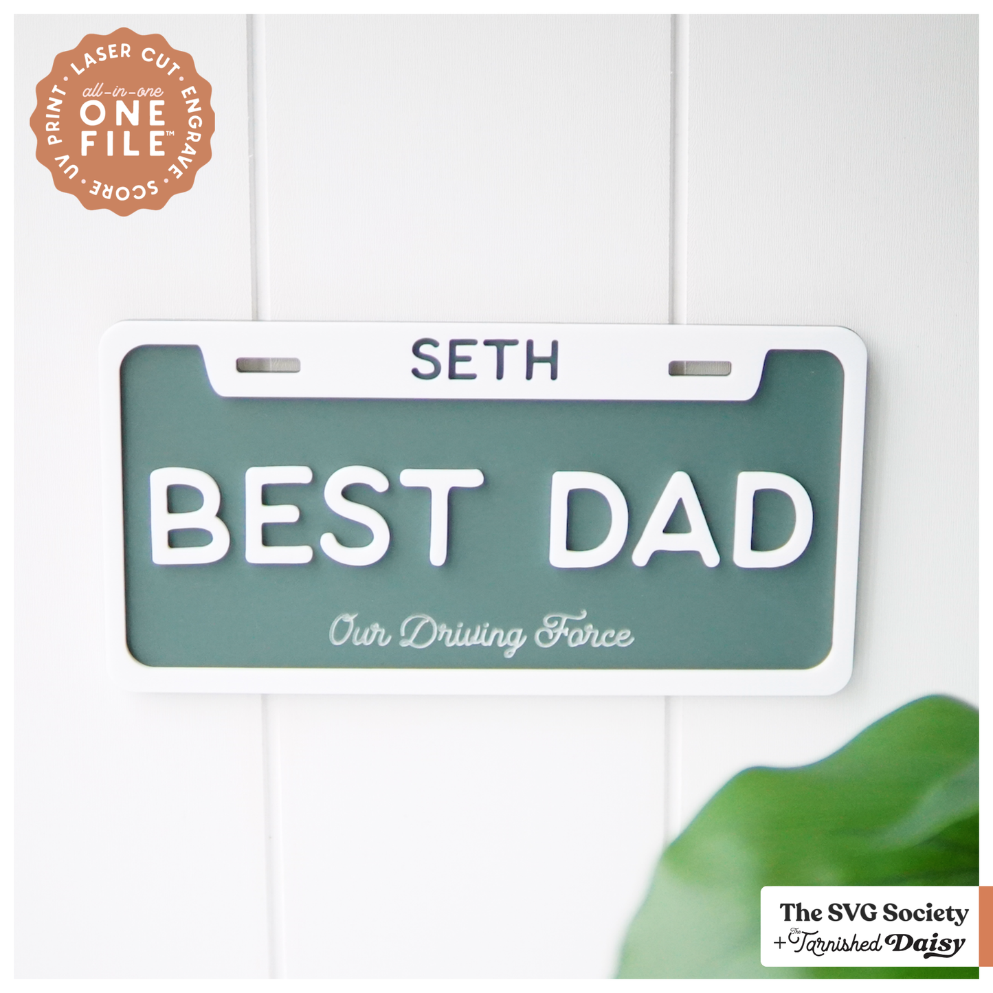 Father's Day Best Dad License Plate