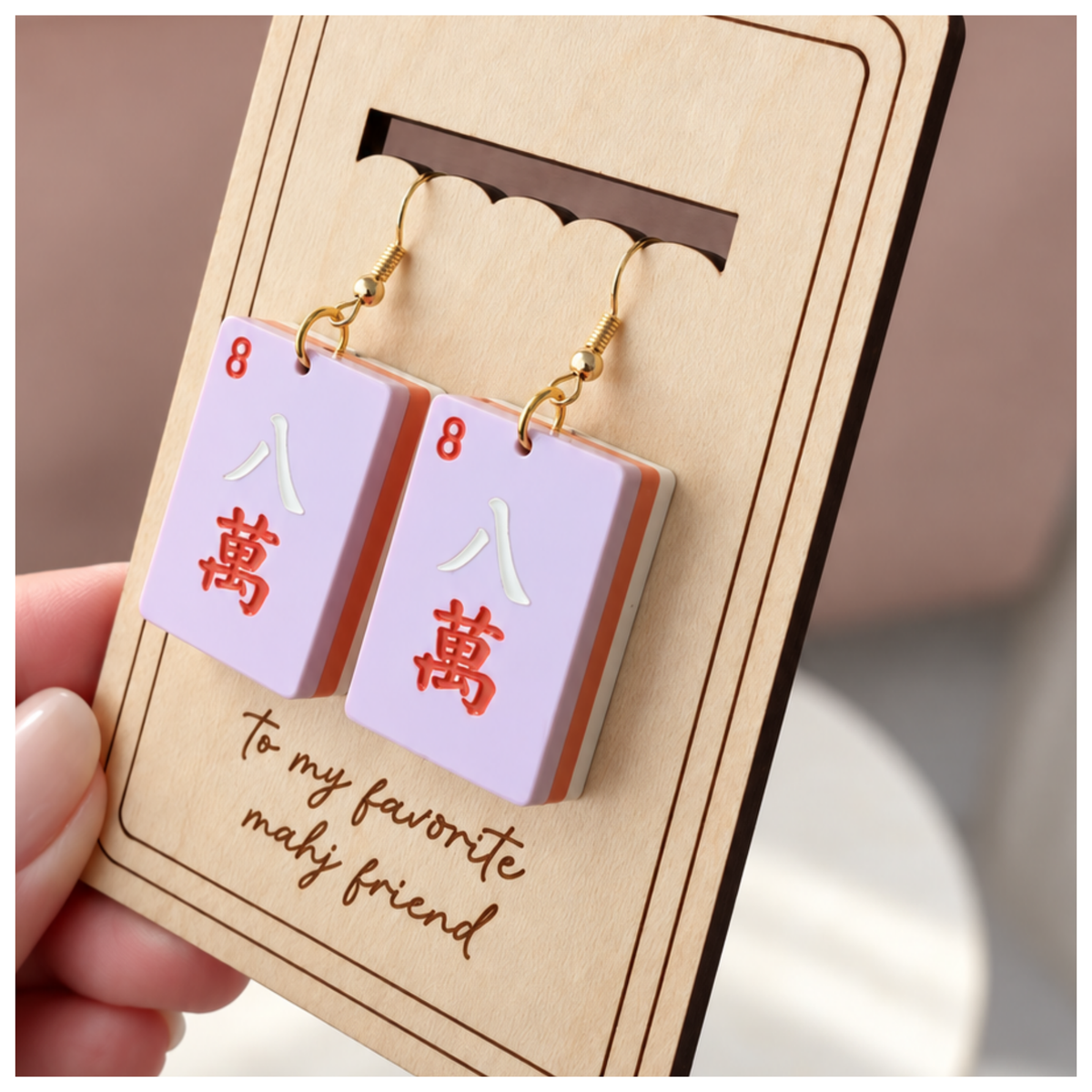 Mahjong Earrings