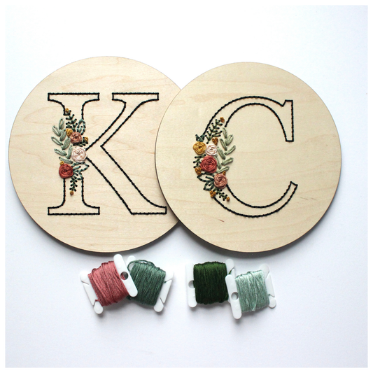 Floral Alphabet Embroidery