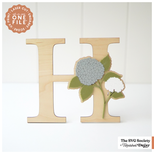 Hydrangea Alphabet