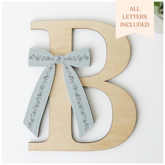 Floral Bow Alphabet