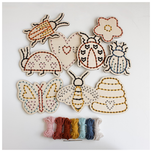 Love Bugs Yarn Embroidery Sewing Set