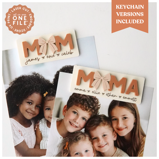 Mama Bow Magnet & Keychain