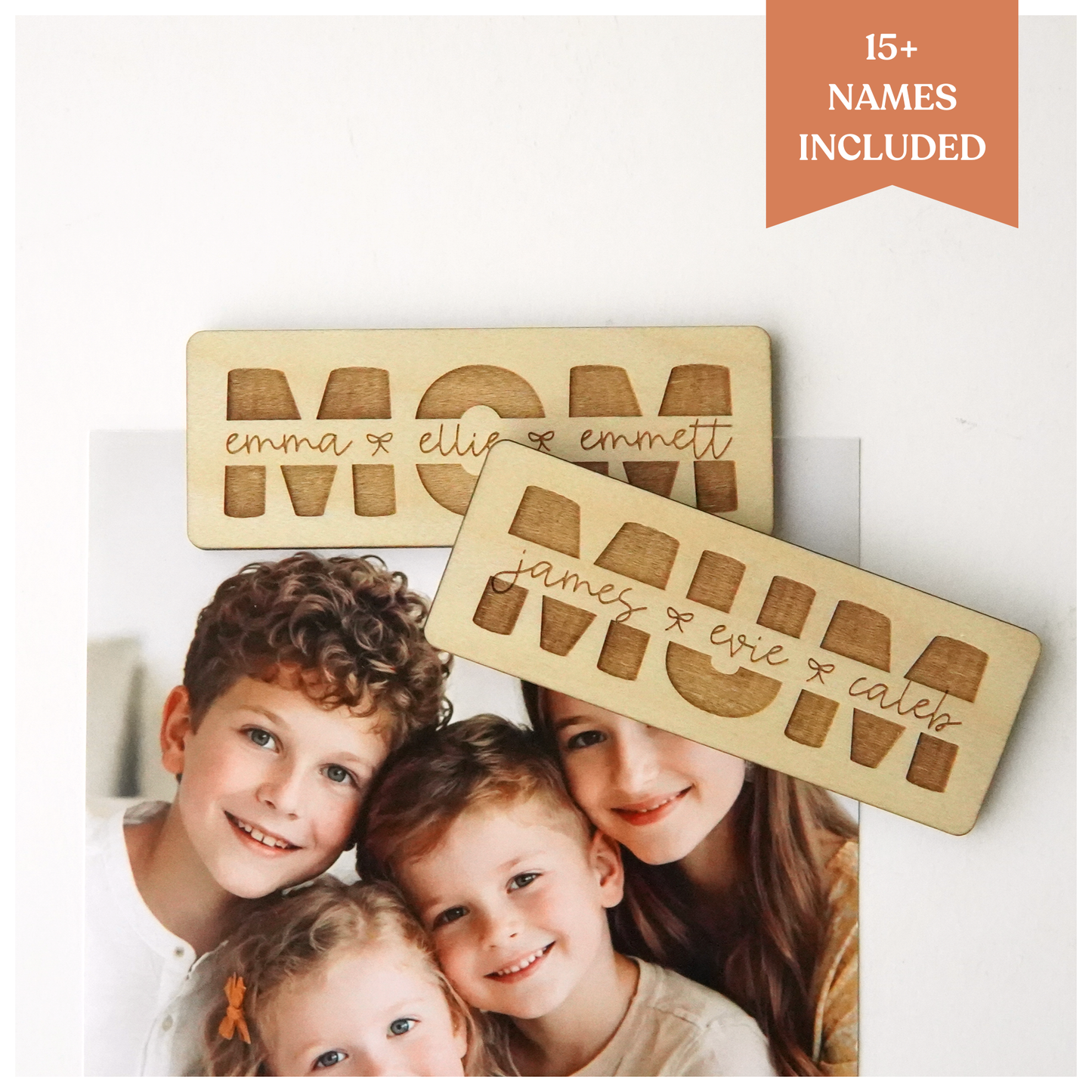 Split Letter Mother's Day Keychains & Magnets