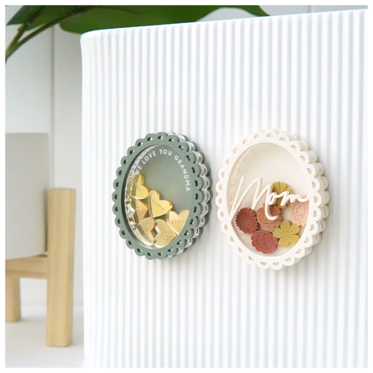 Mother's Day Scalloped Shaker Magnet