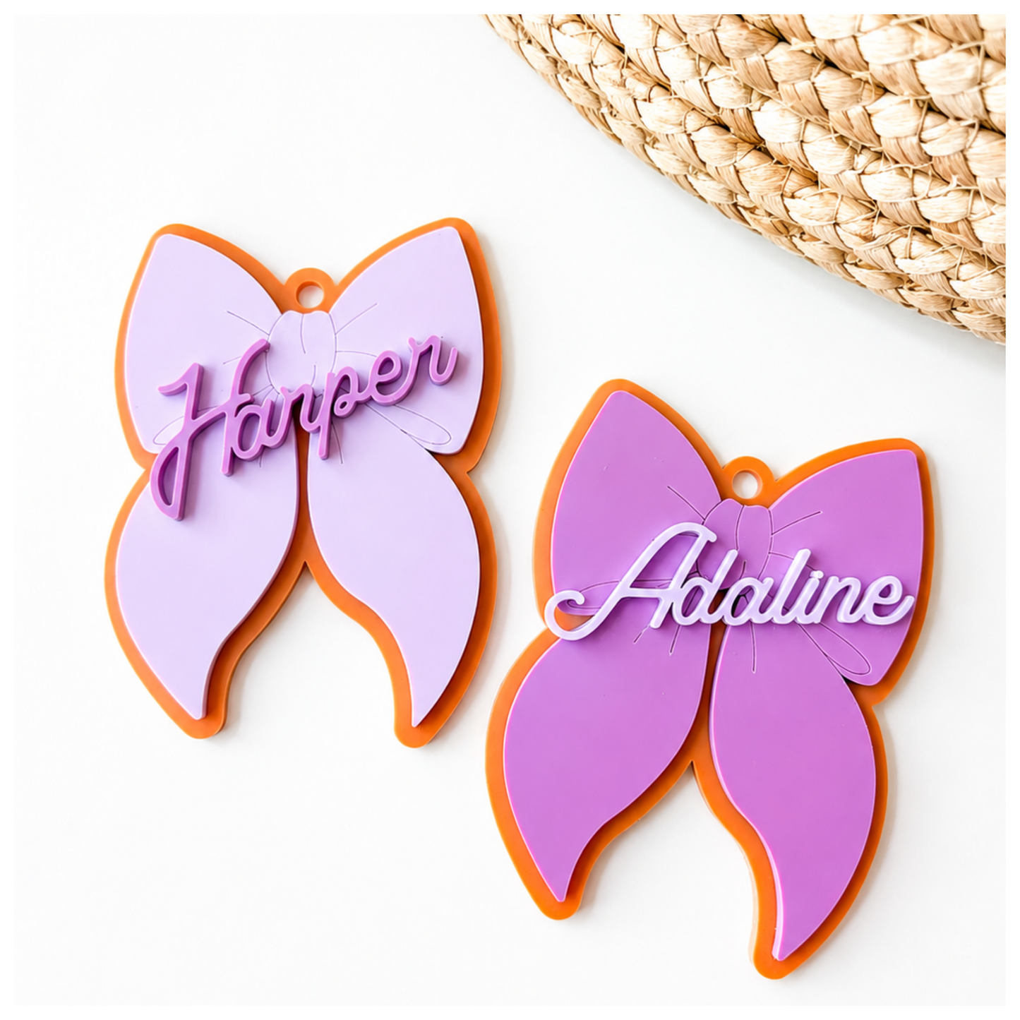 Halloween Bow Bag Tags