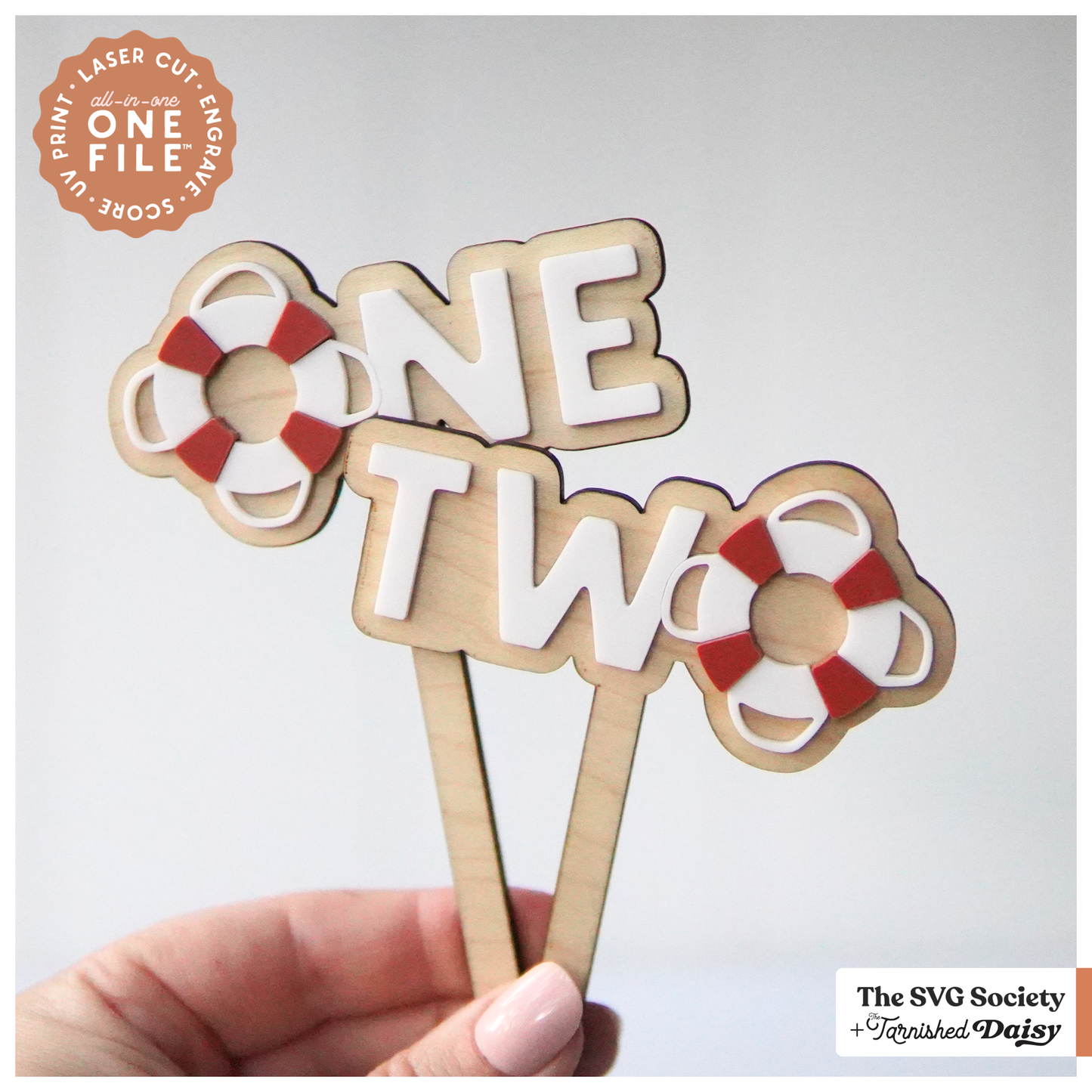 Sailboat Buoy Cake Topper