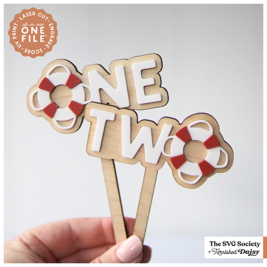 Sailboat Buoy Cake Topper