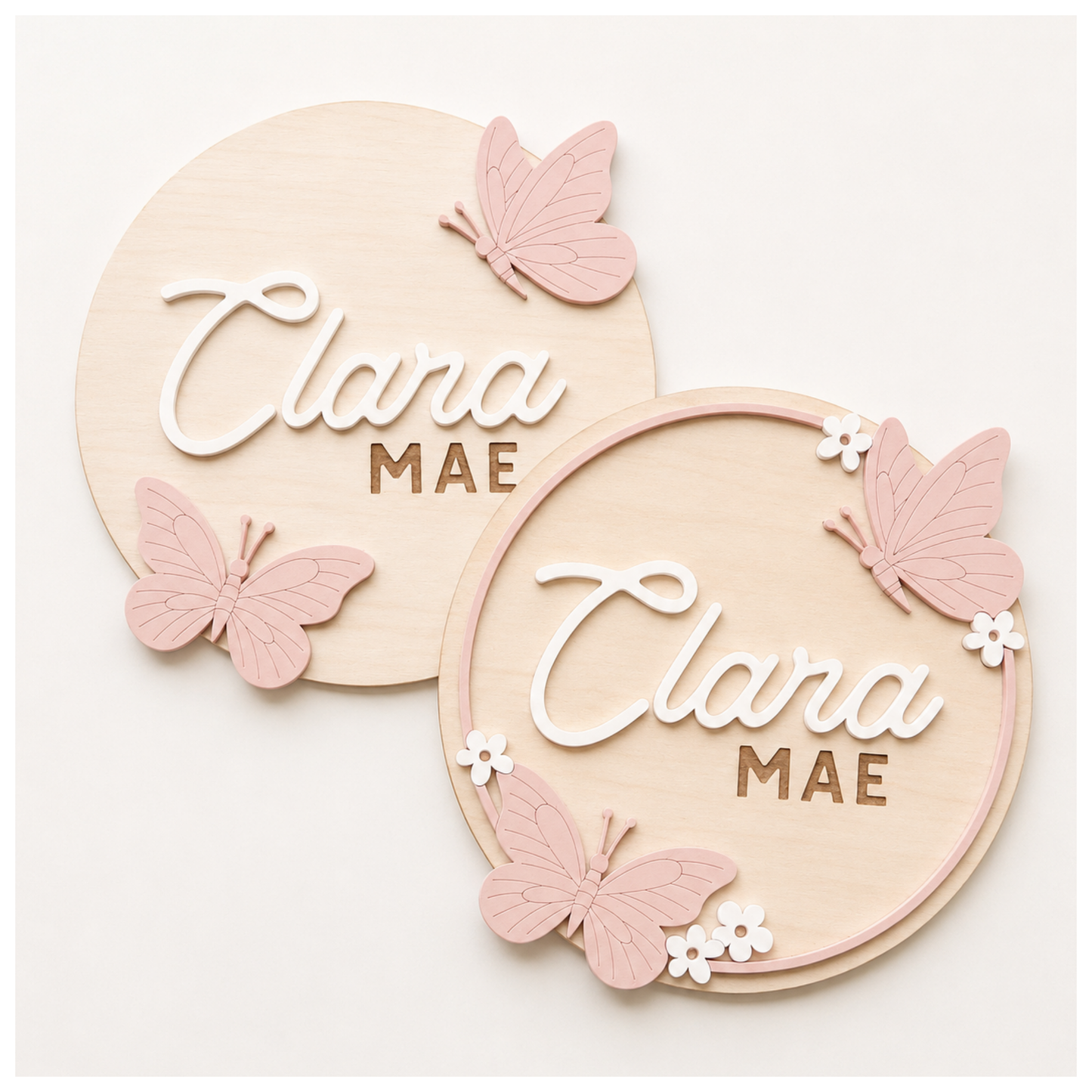 Butterfly Name Sign