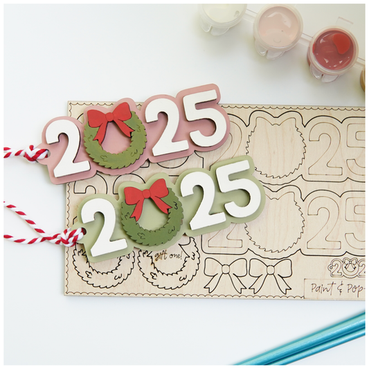 Paint and Pop Out Kit 2025 Wreath