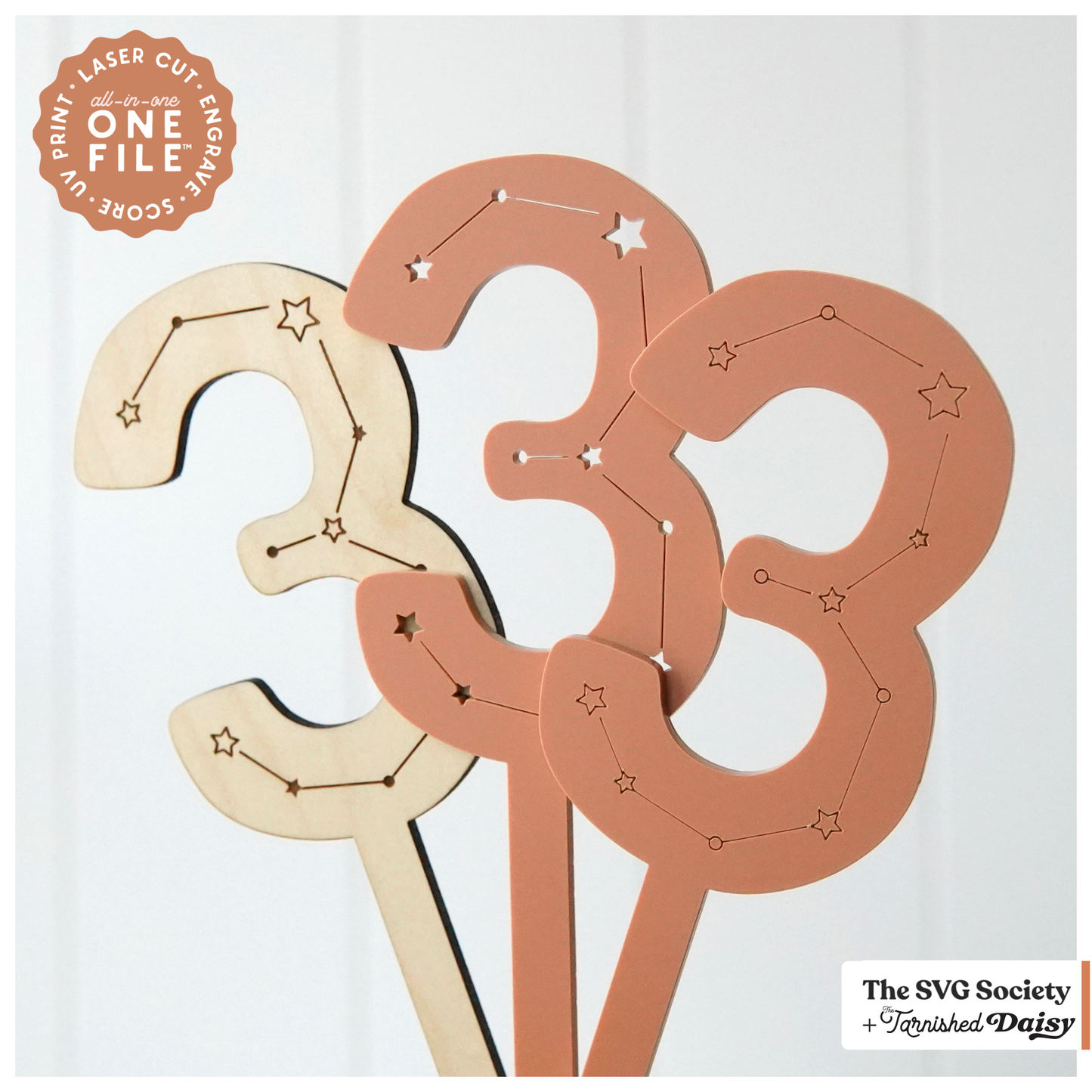 Constellation Number Cake Toppers