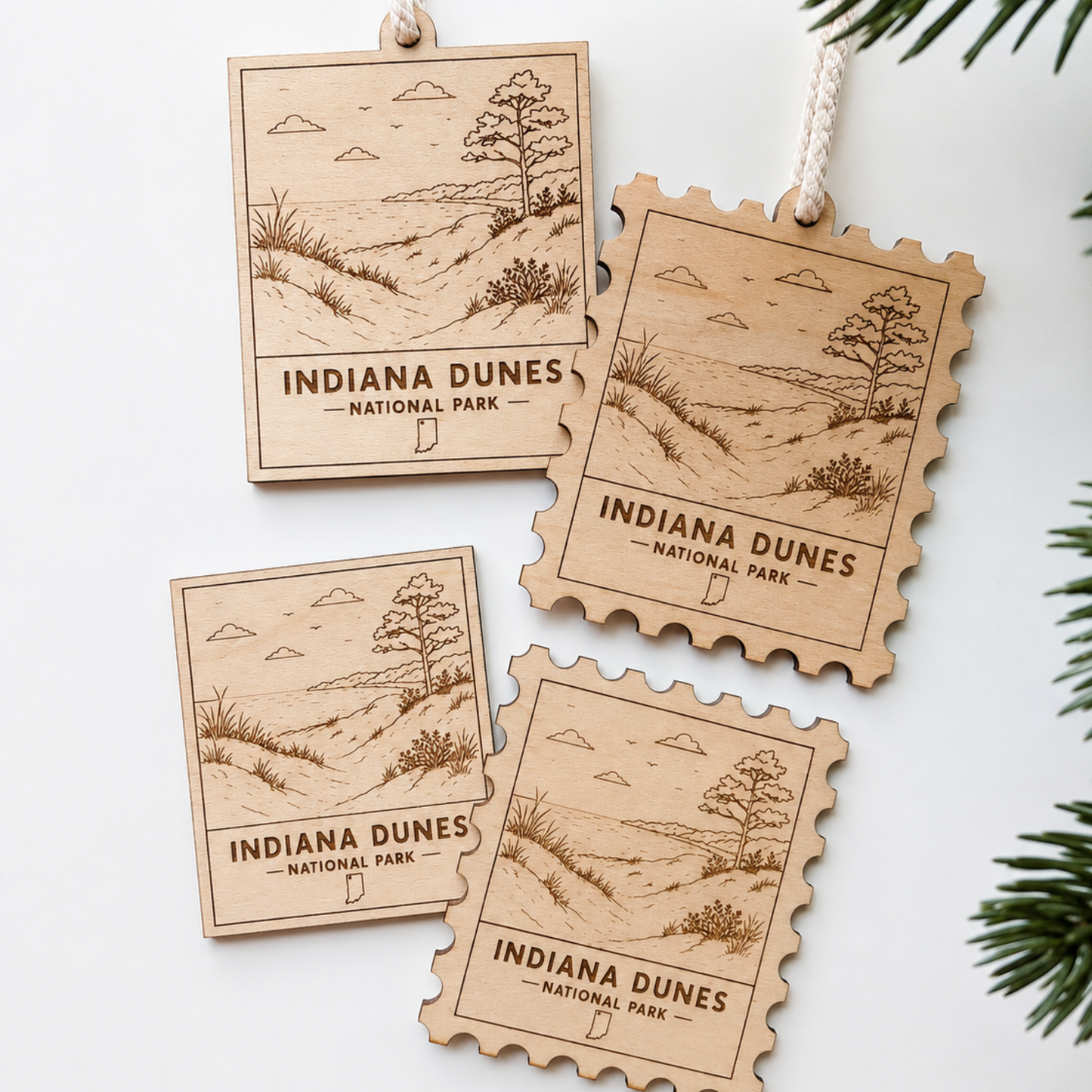 National Park Collection: Indiana Dunes Stamp Ornaments & Magnets