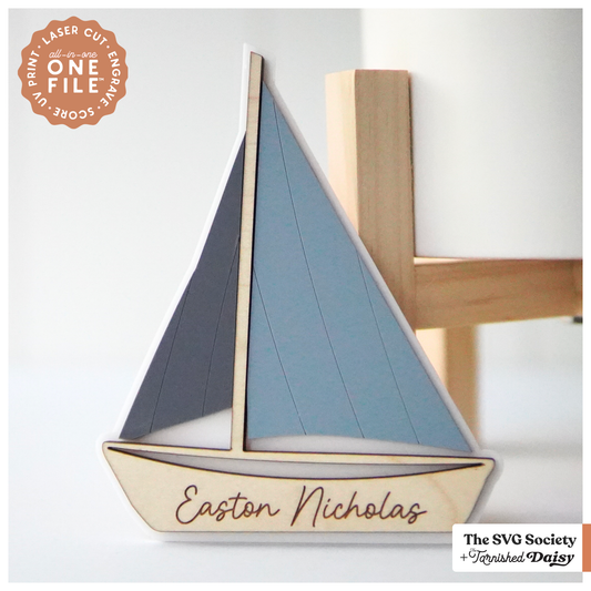 Sailboat Name Sign