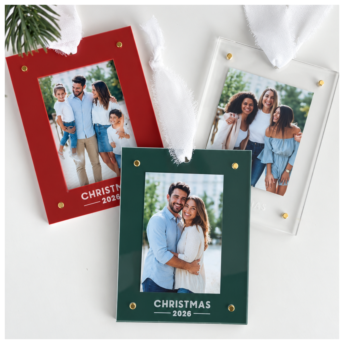Rectangle Magnet Frame Ornaments