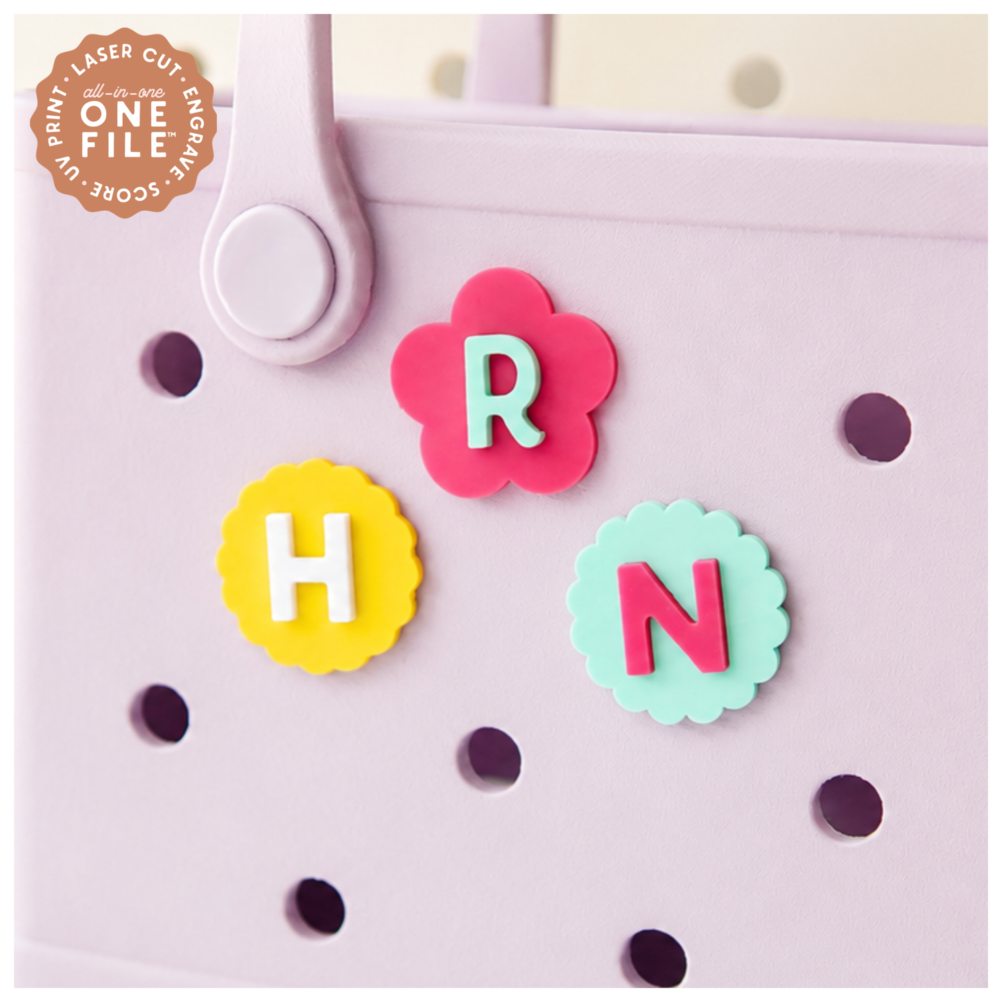 Bag Charms Modern Shapes