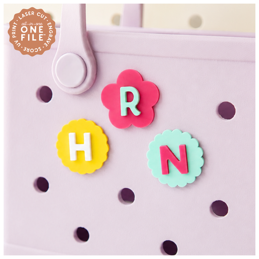 Bag Charms Modern Shapes