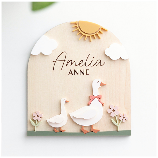 Geese Name Sign - Arch