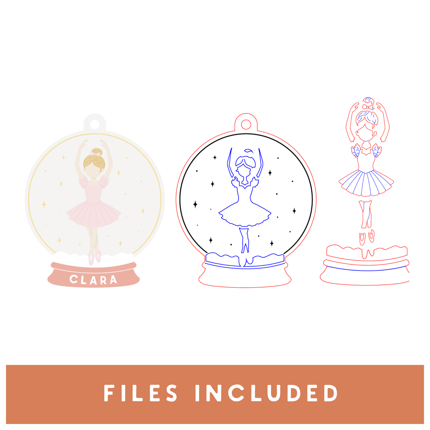 Snow Globe Ballerina Ornament