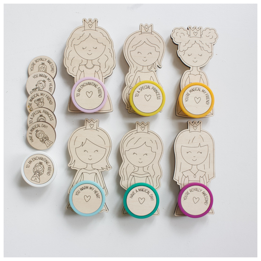 Valentine's Princess Playdoh Holders