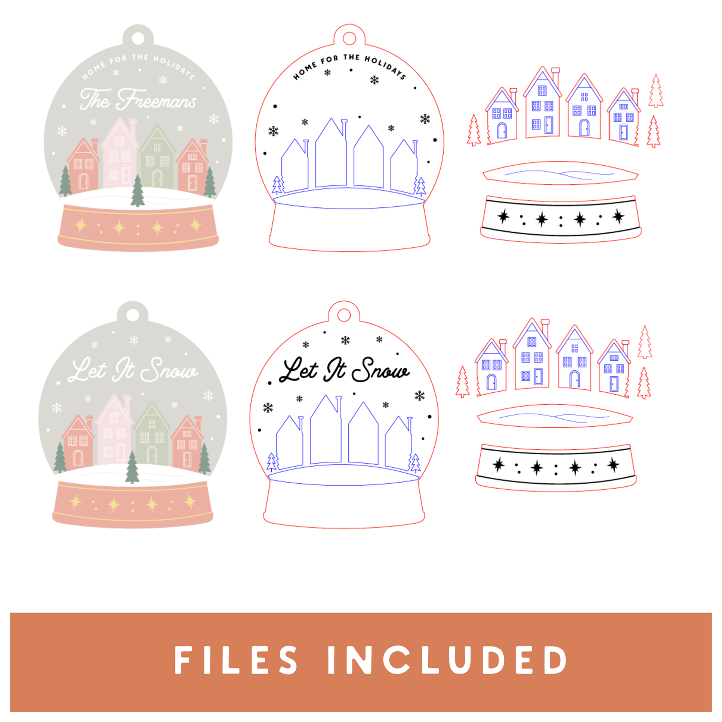 Snow Globe Christmas Village