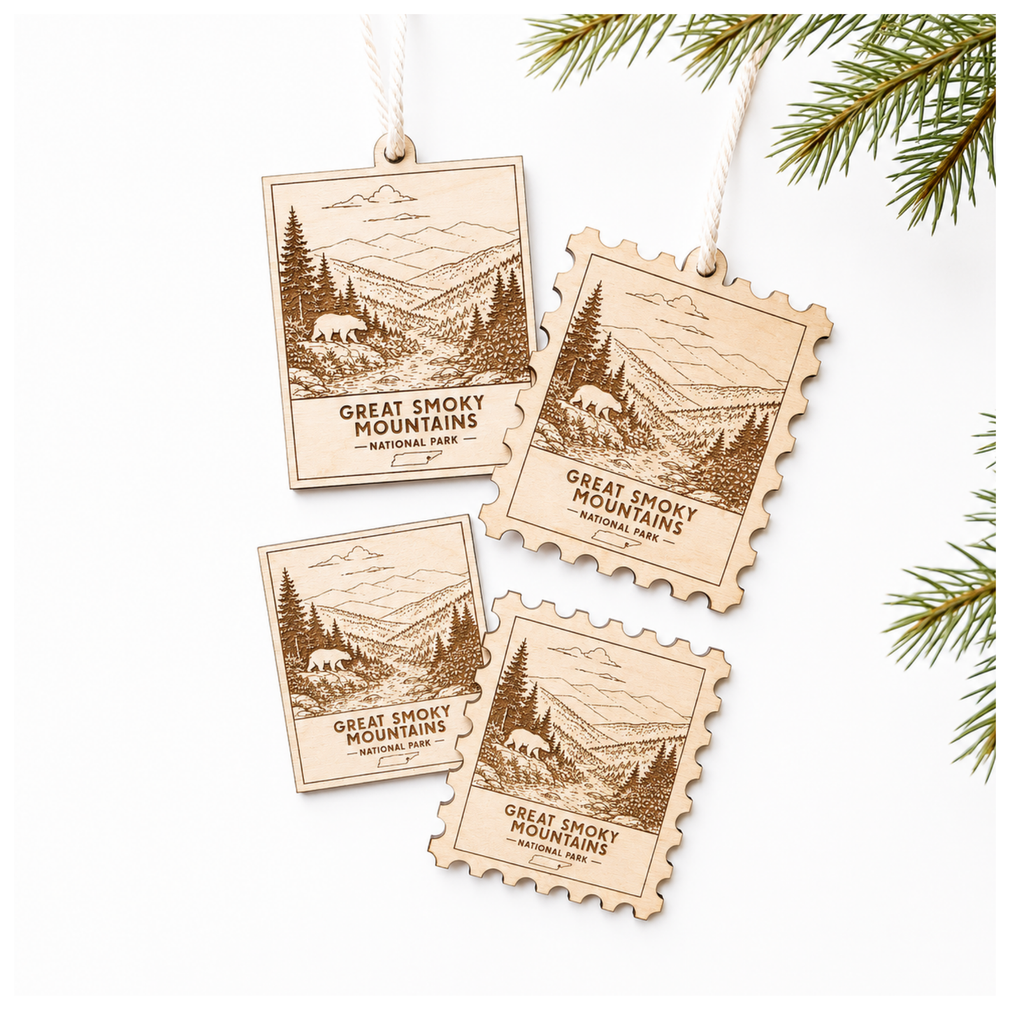 National Park Collection: Great Smoky Mountains Stamp Ornaments & Magnets