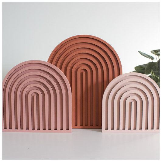 Boho Rainbow Line Art