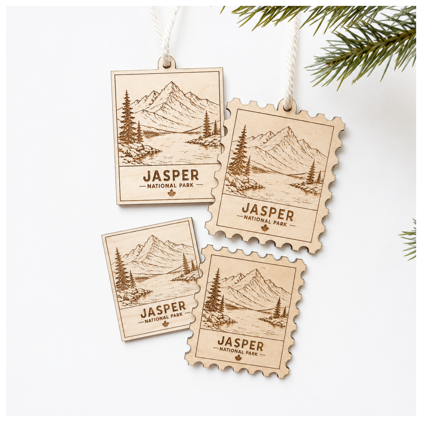 National Park Collection: Jasper Stamp Ornaments & Magnets