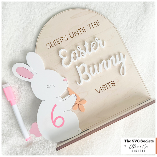 Easter Bunny Dry Erase Countdown